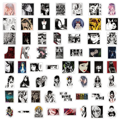 50PCS Fujiang Cartoon Anime Sticker Car Motorcycle Trolley Water Cup Ceramic Cup Waterproof Sticker