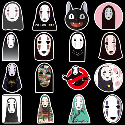 50PCS cartoon, anime, faceless male comic graffiti stickers, personalized DIY car trunks, laptop computers, skateboards, phone cases, waterproof decorative sticker toys