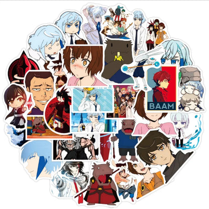50 pieces of cartoon and anime character Tower of the Gods decorative style graffiti stickers, personalized, fashionable and creative DIY exquisite decorative decal cups, helmets, skateboard popular stickers