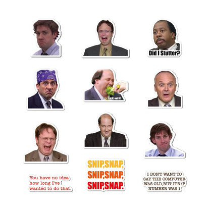 50PCS New American TV Series Office Graffiti Decoration Sticker Suitcase Guitar Waterproof Sticker