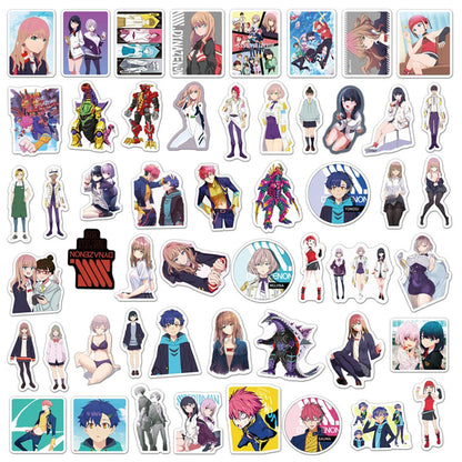 50PCS cartoon animation cute character decorative style graffiti stickers, personalized, fashionable and creative trend DIY exquisite decorative decal cups, helmets, skateboard popular sticker toys