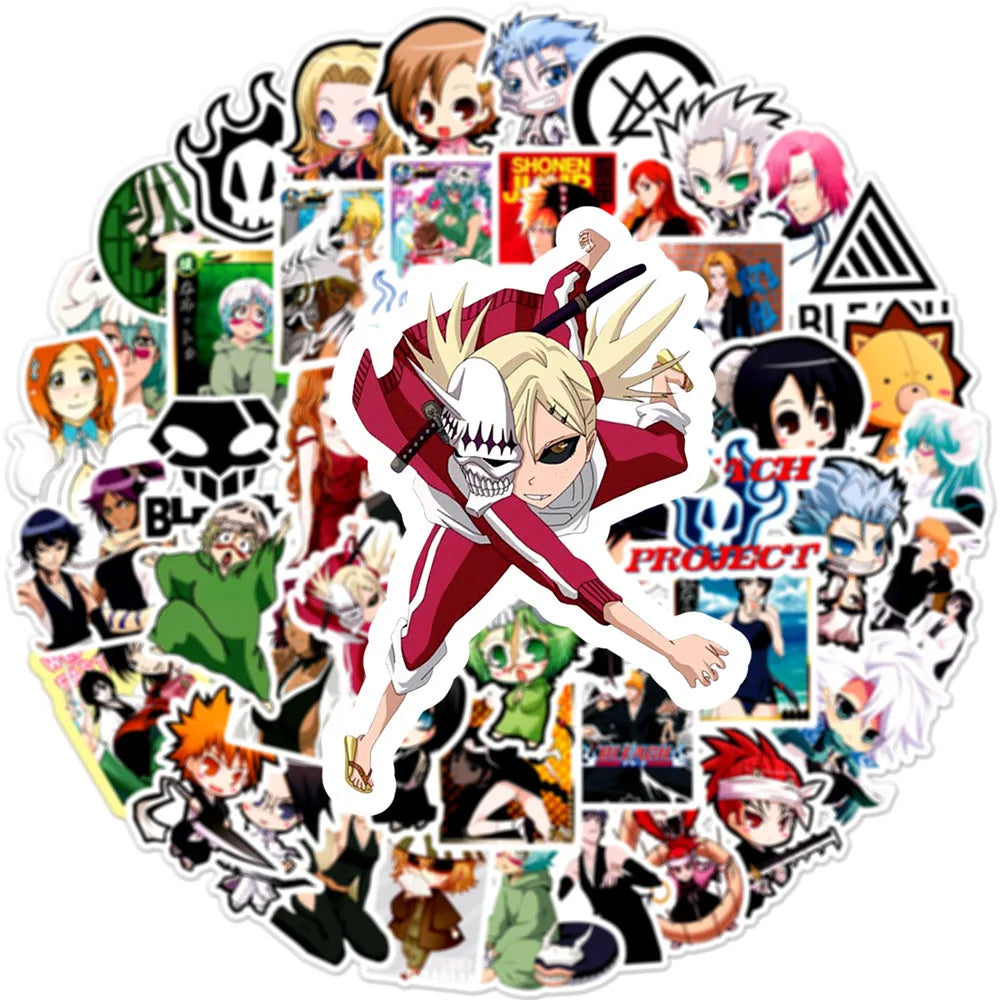 50PCS Bleach Realm Animation Graffiti Sticker Waterproof Suitcase Notebook Mobile Phone ChildrenWaterproofSticker