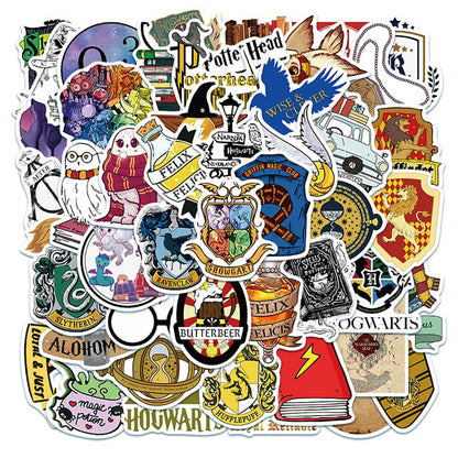 50PCS Small Fresh Cartoon Icon Personalized Creative Decoration Graffiti Waterproof Sticker Notebook Refrigerator