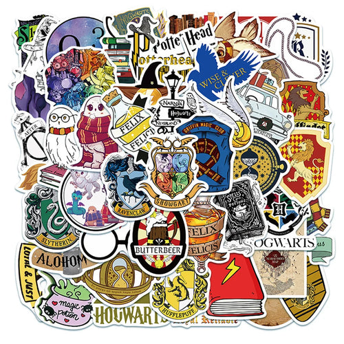50PCS Small Fresh Cartoon Icon Personalized Creative Decoration Graffiti Waterproof Sticker Notebook Refrigerator