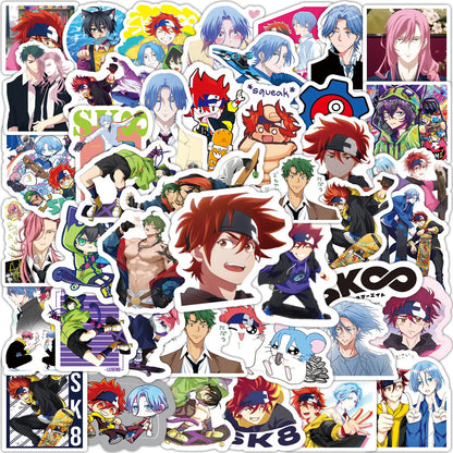 50PCS cartoon unlimited skateboard graffiti stickers, personalized DIY bags, laptops, helmets, PVC waterproof decorative stickers, toys