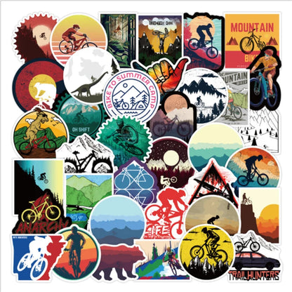 50PCS off-road vehicle outdoor graffiti stickers, personalized DIY laptop, scooter, refrigerator, water cup, movable decorative sticker toys