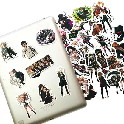 50PCS Cartoon Japanese Anime Character Diary Book Graffiti Mobile Phone Case Decoration Waterproof Sticker Toy