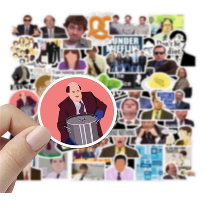 50PCS American Drama The Office Graffiti Waterproof Sticker Suitcase Notebook Refrigerator Stationery Box Helmet