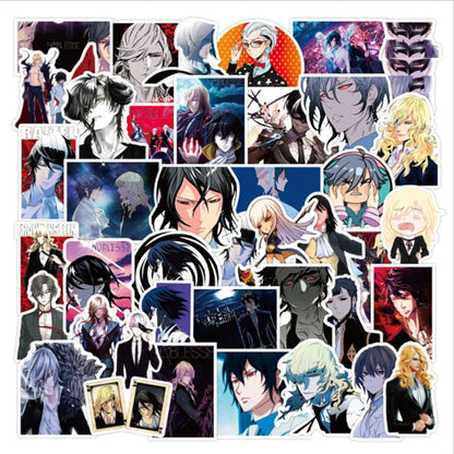 50PCS cartoon Japanese anime grand noble decorative style graffiti stickers, artistic illustrations popular creative personalized fashion creative DIY exquisite decorative decal cups, helmets, skateboard popular stickers