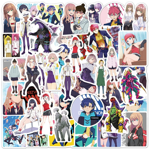 50PCS cartoon animation cute character decorative style graffiti stickers, personalized, fashionable and creative trend DIY exquisite decorative decal cups, helmets, skateboard popular sticker toys