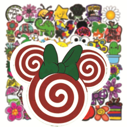 50PCS Small Fresh Cartoon Animal Graffiti Stickers Notebook Skateboard Water Cup Trolley Case Stickers