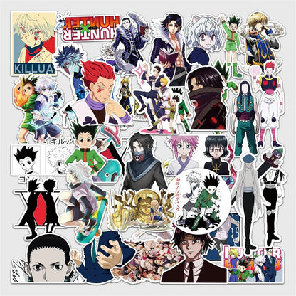 50pcs New Animation Cartoon Hunter Graffiti Suitcase Notebook Waterproof Sticker
