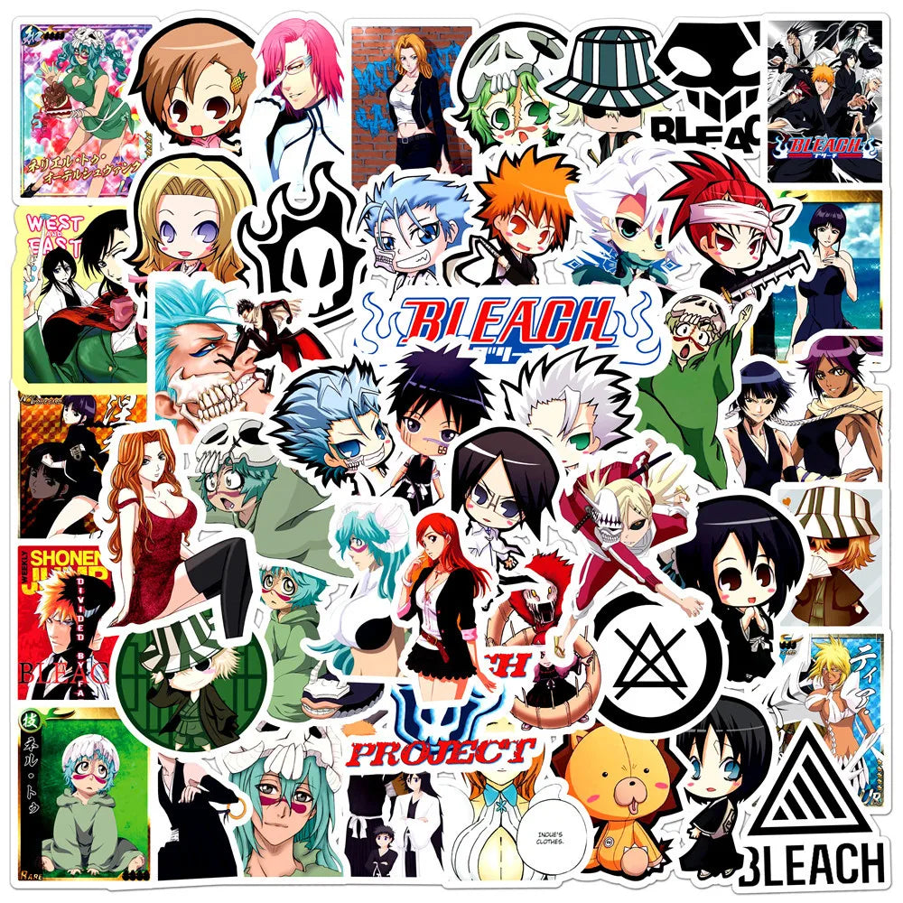 50PCS Bleach Realm Animation Graffiti Sticker Waterproof Suitcase Notebook Mobile Phone ChildrenWaterproofSticker