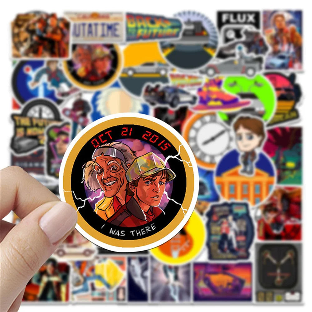 50PCS Film Back To The Future Graffiti Waterproof Sticker Suitcase Notebook Refrigerator Skateboard StationeryBox