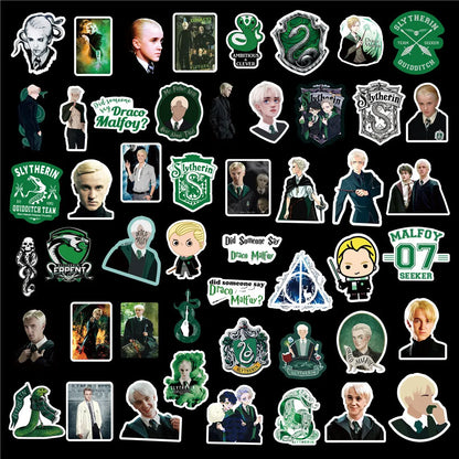 50PCS Draco Malfoy Character Personality Decoration Graffiti Waterproof Sticker Notebook Refrigerator Skateboard