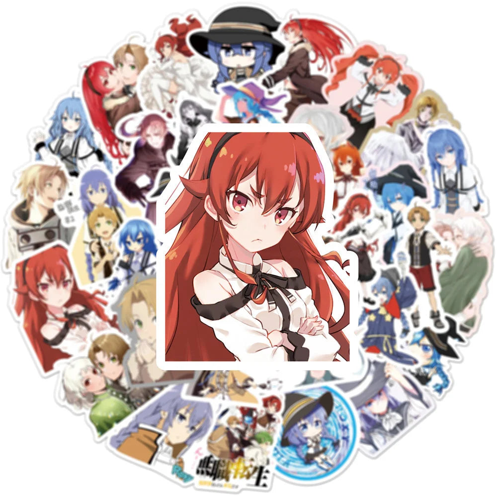 50PCS/Anime Reincarnated Graffiti Laptop Guitar Motorcycle Luggage Skateboard Bike Waterproof Sticker