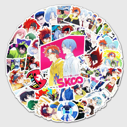 50PCS Anime Unlimited Skateboard Cartoon Graffiti Stickers Laptop Luggage Car Guitar Decoration Stickers