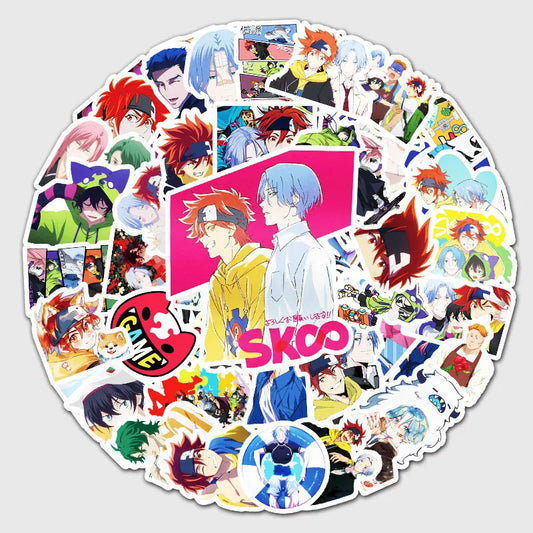 50PCS Anime Unlimited Skateboard Cartoon Graffiti Stickers Laptop Luggage Car Guitar Decoration Stickers