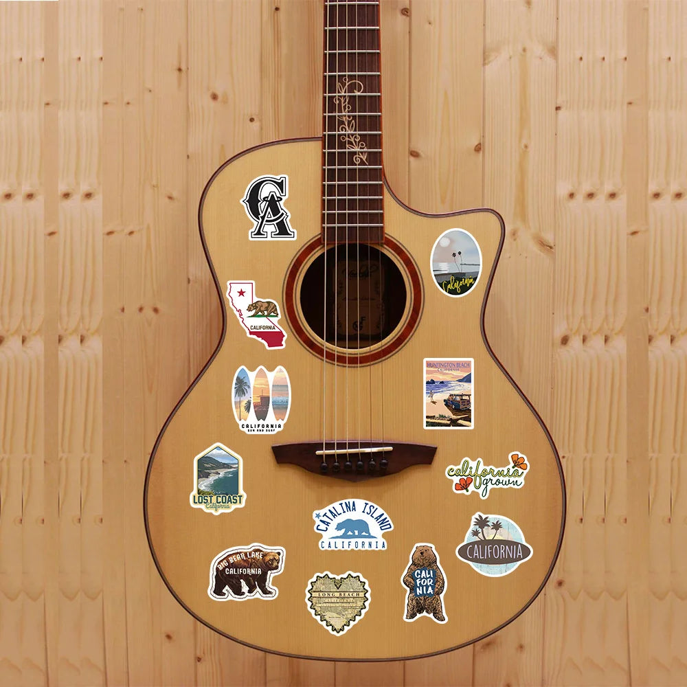 50PCS         CaliforniaGraffiti Stickers Can Decorate Luggage Water Cup Waterproof DIY New Product