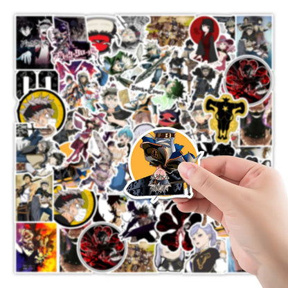 50PCS Anime Black Clover Sticker Computer Notebook Mobile Phone Water Cup Sticker Waterproof Sticker
