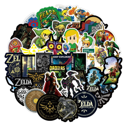 50PCS Zelda Legend Personalized Decoration Graffiti Waterproof Sticker Suitcase Notebook Refrigerator Skateboard