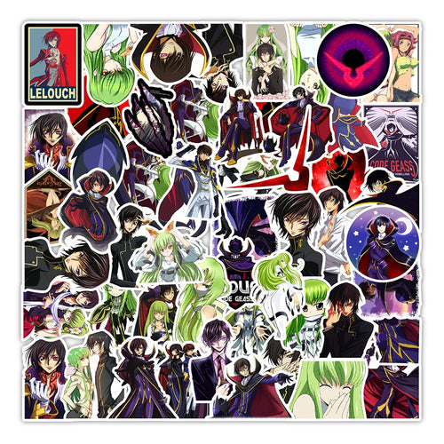 50PCS Japanese Anime Graffiti Stickers Computer Notebook Mobile Phone Water Cup Sticker Waterproof Sticker