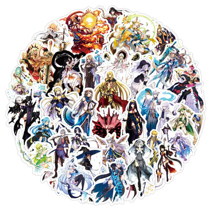 50PCS Anime Dating Battle Sticker Graffiti Laptop Guitar Motorcycle Luggage Skateboard Bike Waterproof Sticker