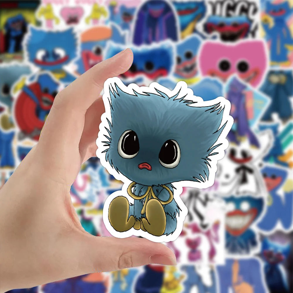 50PCS Popy Playtime Game Personalized Decoration Graffiti Waterproof Sticker Notebook Skateboard Water Cup Helmet