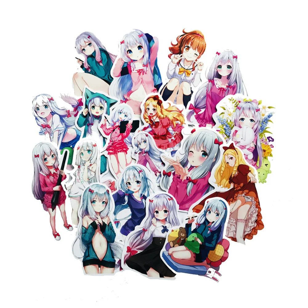 50pcs Popular Japanese Cartoon Teacher Elomanga Graffiti Sticker Trunk Waterproof Sticker