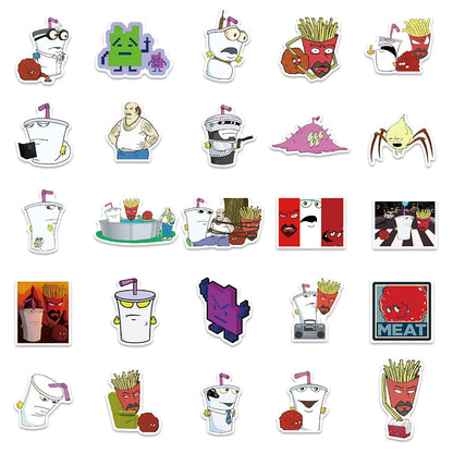 50PCS cartoon drink cups, adventure decorative style graffiti stickers, personalized, fashionable and creative trend DIY exquisite decorative decal cups, helmets, skateboard popular sticker toys