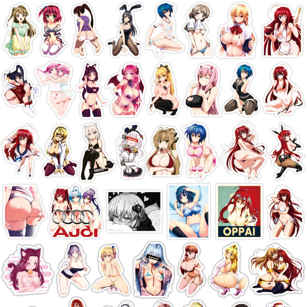 100PCS Anime Kawaii Sticker Pack, Cute Cartoon Doodles with a Stylish Edge for Otaku Culture and Collections
