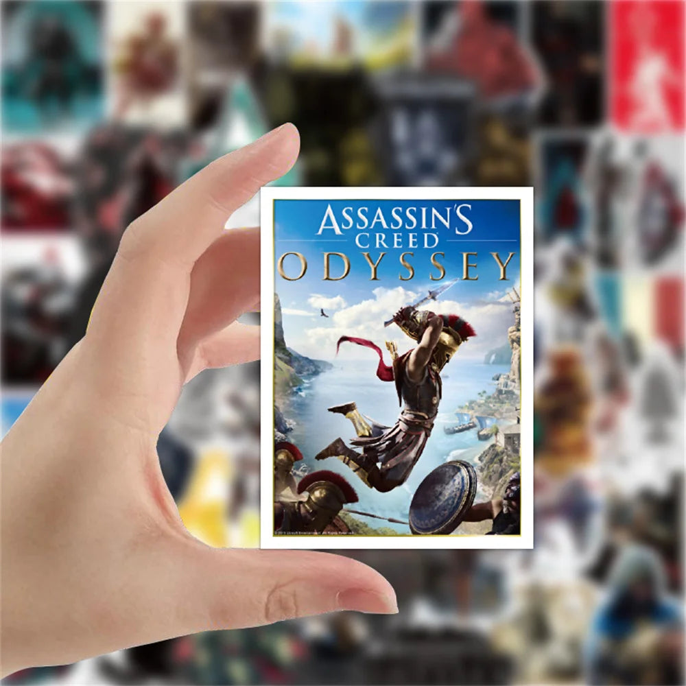 50PCS New Assassin Creed Personalized Decoration Graffiti Waterproof Sticker Notebook Skateboard Helmet Water Cup