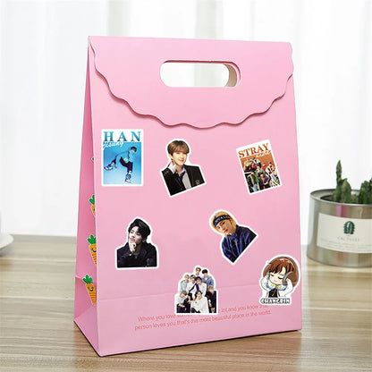 50 pieces of creative cartoon character graffiti stickers from Korean boy bands, personalized decorative notebooks, skateboards, guitars, suitcases, stickers and toys