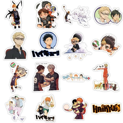 50PCS Volleyball Teenager Cartoon Anime Boy Toy Graffiti Laptop Luggage Skateboard Guitar Waterproof Sticker