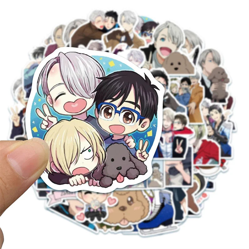 50PCS daily cute cartoon character decorative style graffiti stickers, personalized, fashionable and creative DIY exquisite decorative decal cups, helmets, skateboards and popular sticker toys