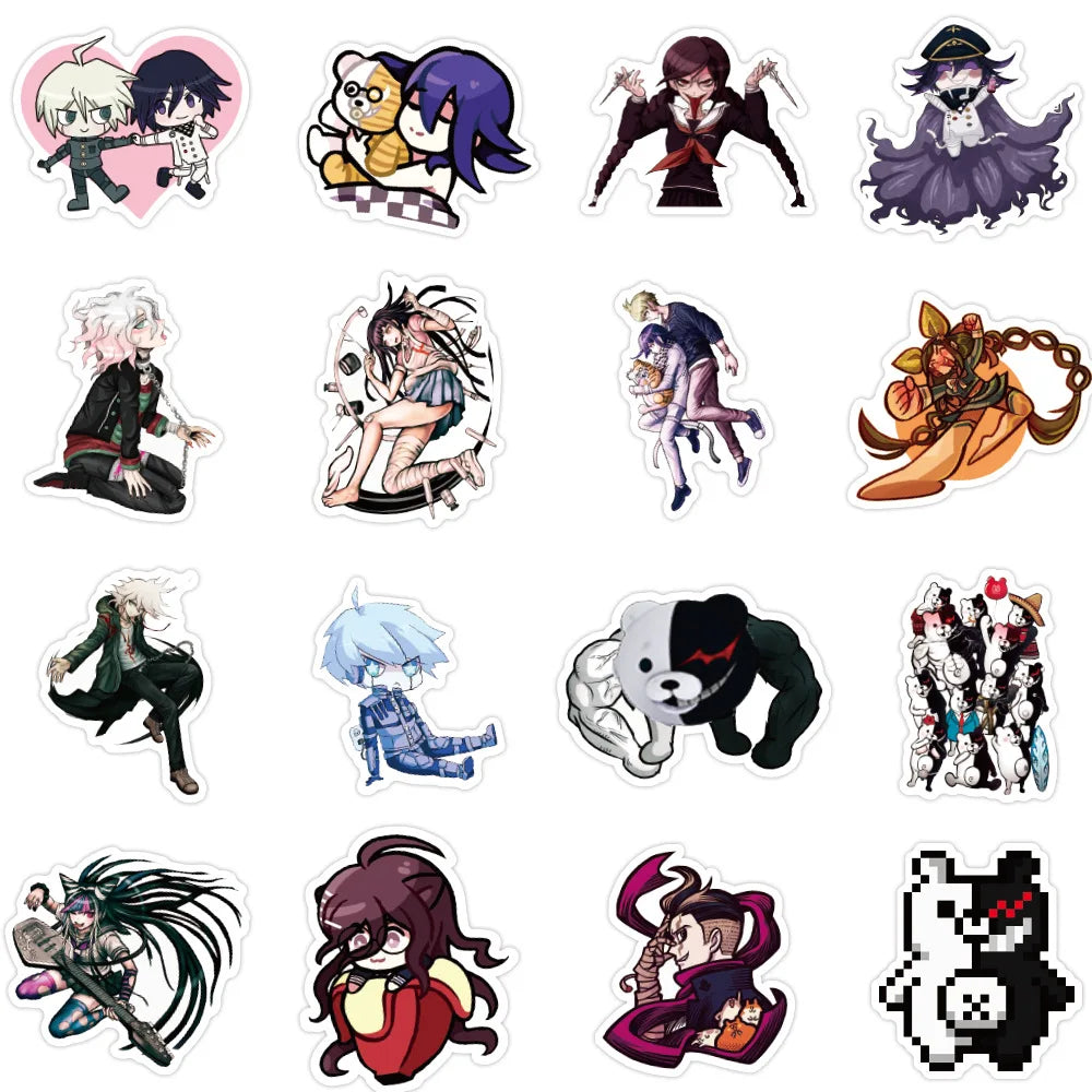 50PCS cartoon non-repetitive Japanese anime character decorative style graffiti stickers, personalized, fashionable and creative DIY exquisite decorative decal cups, helmets, skateboard popular sticker toys