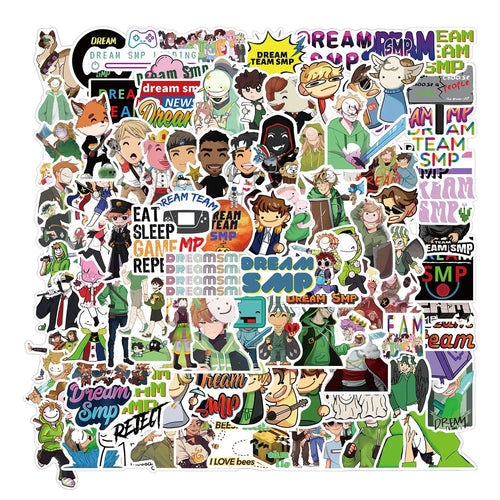50PCS Dream SMP Game Cartoon Graffiti Waterproof Sticker Suitcase Notebook Refrigerator Skateboard Water Cup Helmet