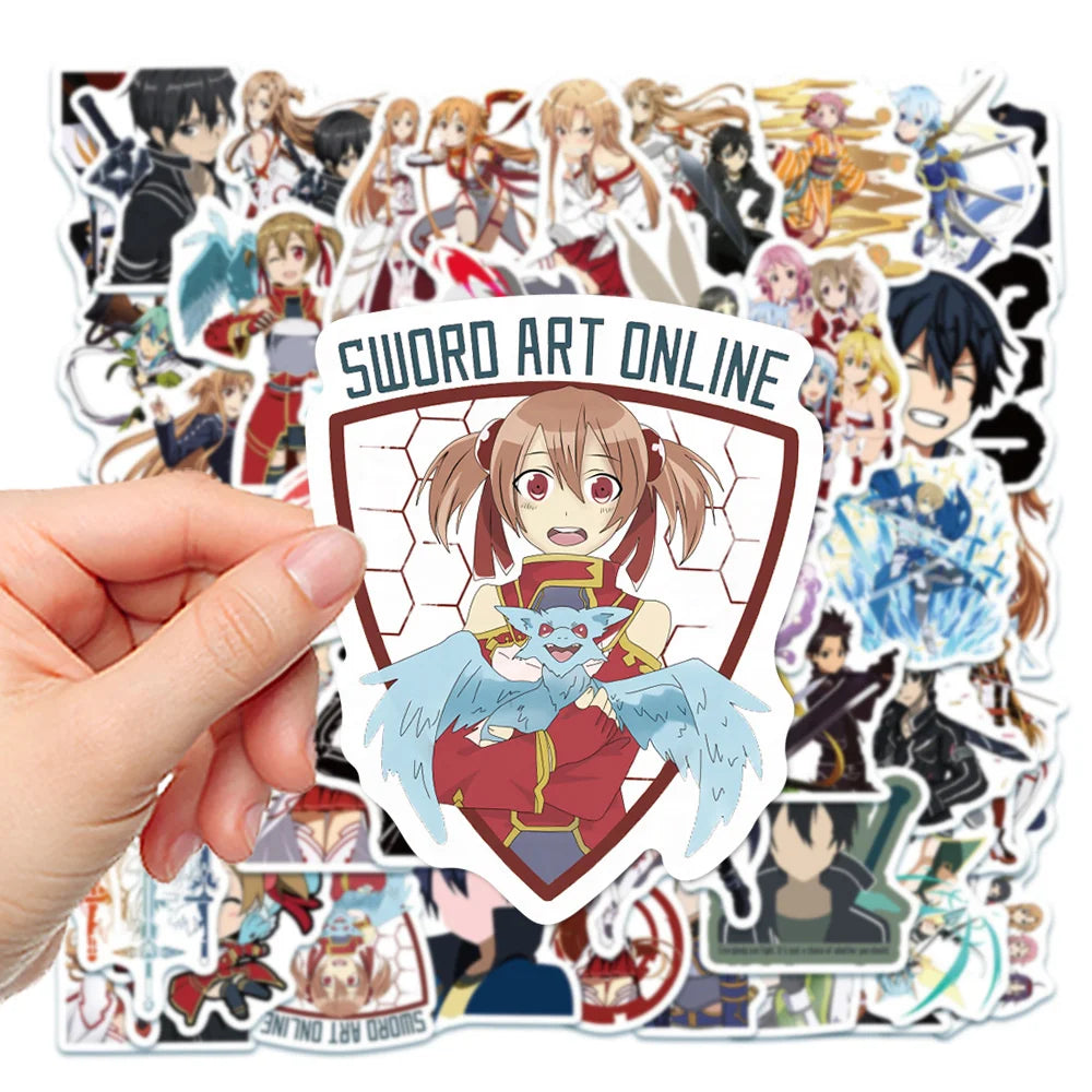 50PCS New Animation Sword Shenyu Graffiti Waterproof Sticker Suitcase Notebook Refrigerator Skateboard Water Cup