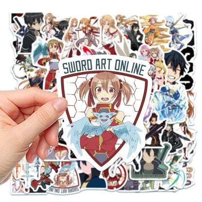 50PCS New Animation Sword Shenyu Graffiti Waterproof Sticker Suitcase Notebook Refrigerator Skateboard Water Cup