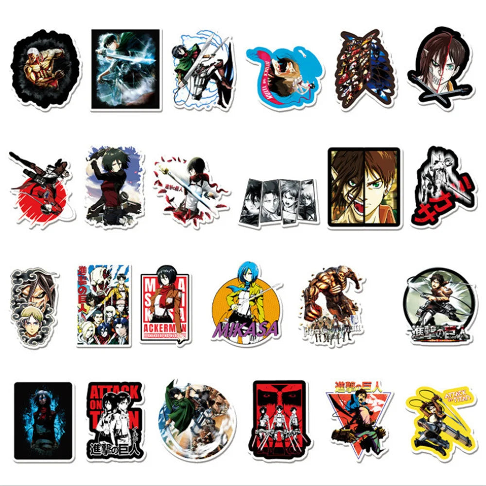 50PCS Katto Japanese giant anime character decorative style graffiti stickers, personalized, fashionable and creative trend DIY exquisite decorative decal cups, helmets, skateboard popular sticker toys