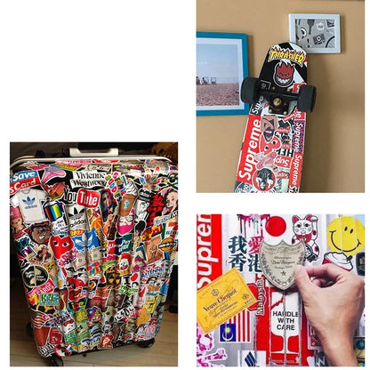 50PCS Tide Brand Sticker Classic LOGO Sticker Water Cup Luggage Notebook Refrigerator Sticker