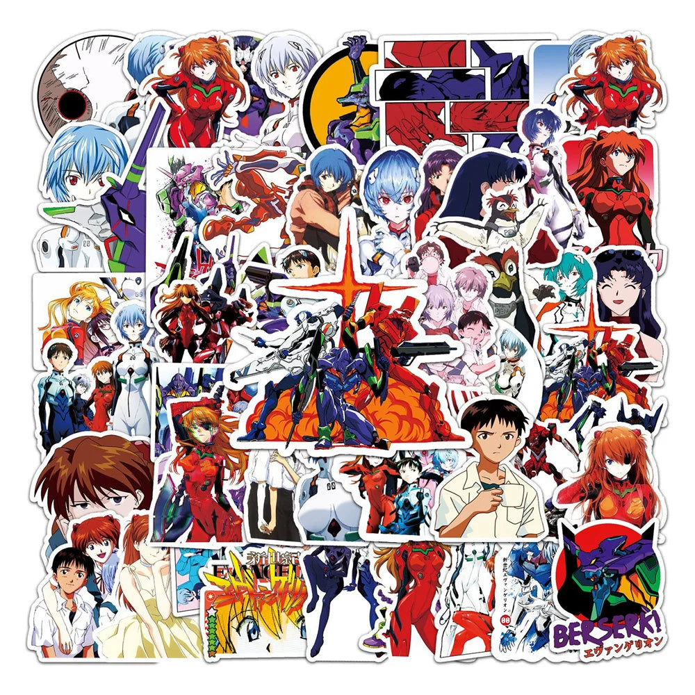 50PCS Riman New Century Gospel Soldier Graffiti Waterproof Sticker Suitcase Notebook HelmetRefrigeratorSkateboard