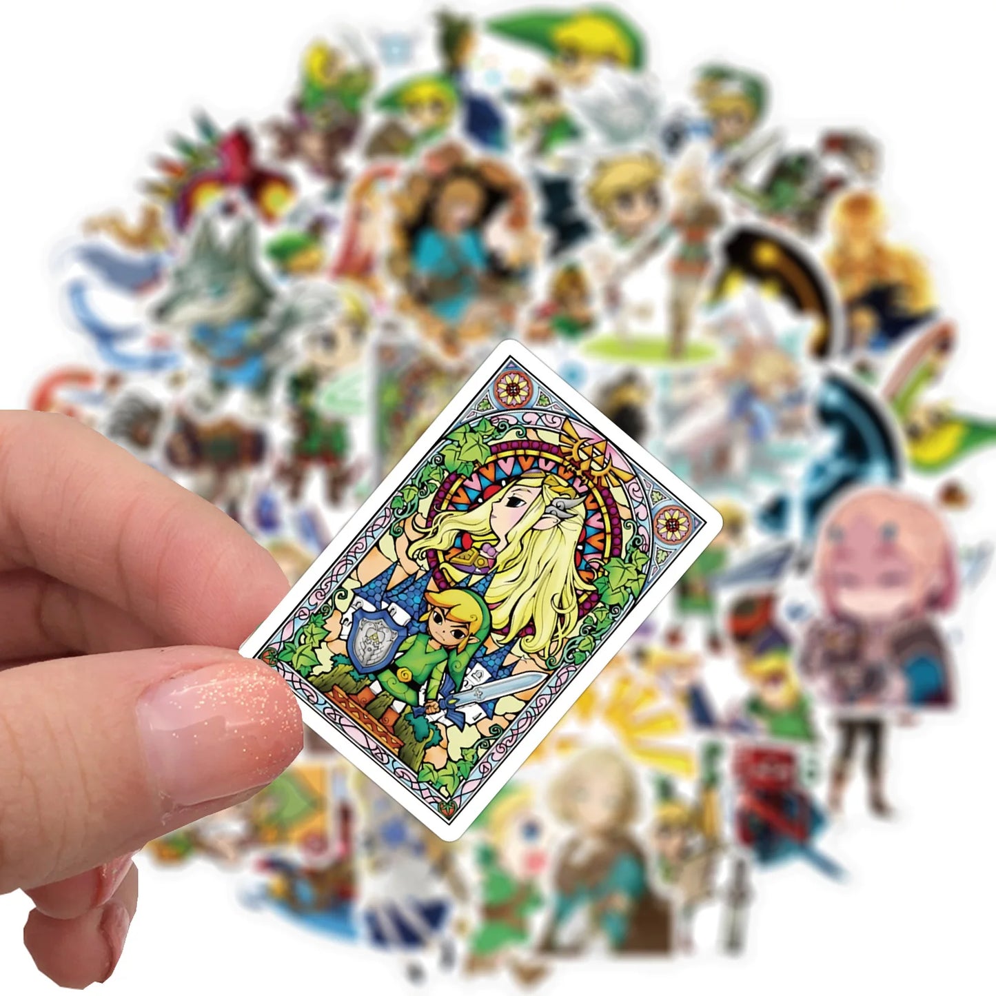 50PCS Zelda Legend Graffiti Waterproof Sticker Suitcase Notebook Mobile Phone Refrigerator Children's Skateboard