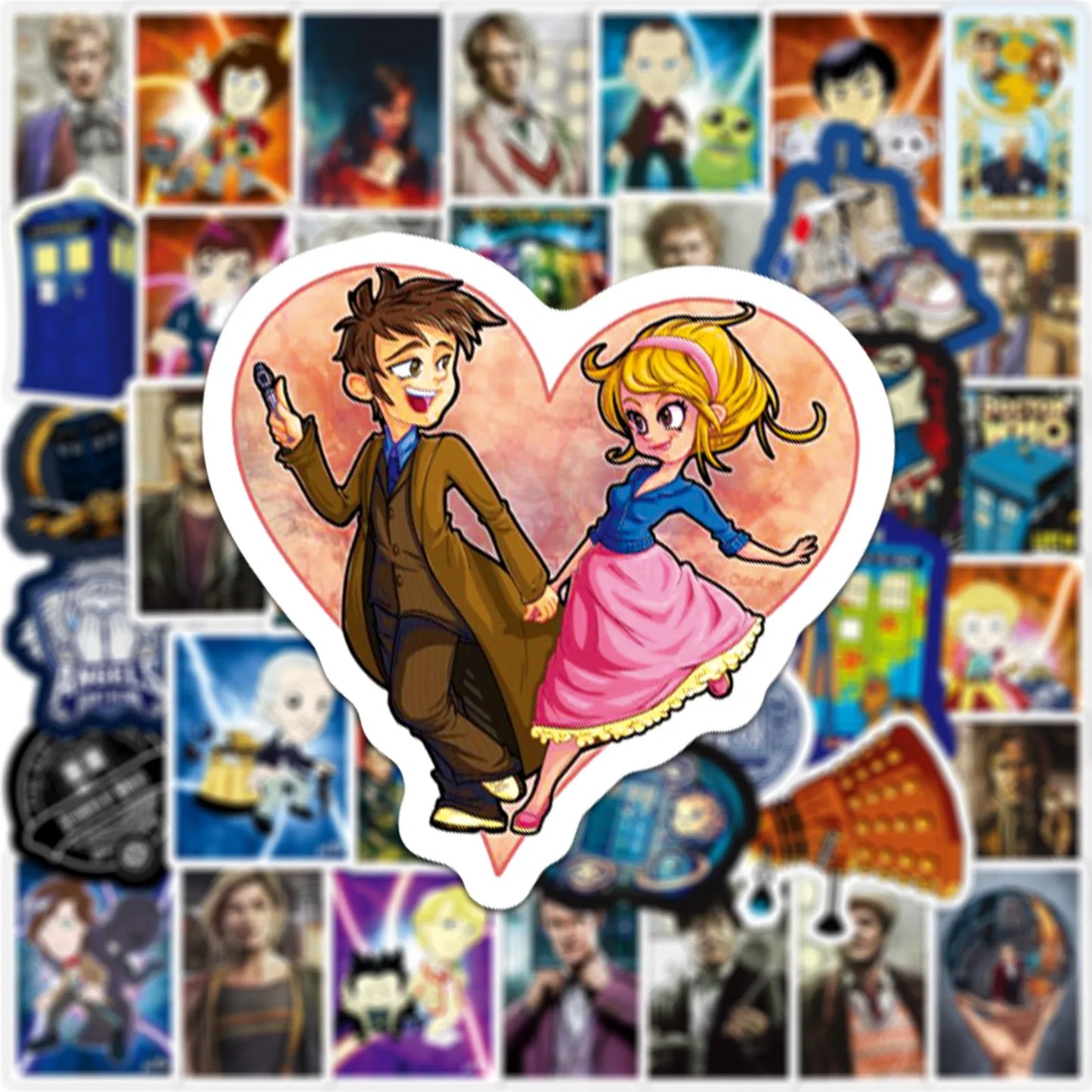 50PCS Film Theme Dr. Mystery Graffiti Waterproof Sticker Suitcase Notebook Refrigerator Skateboard Stationery Box