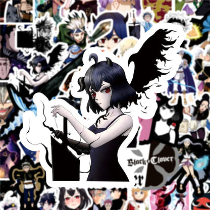 50PCS Anime Black Clover Graffiti Laptop Guitar Motorcycle Luggage Skateboard Bike Waterproof Sticker