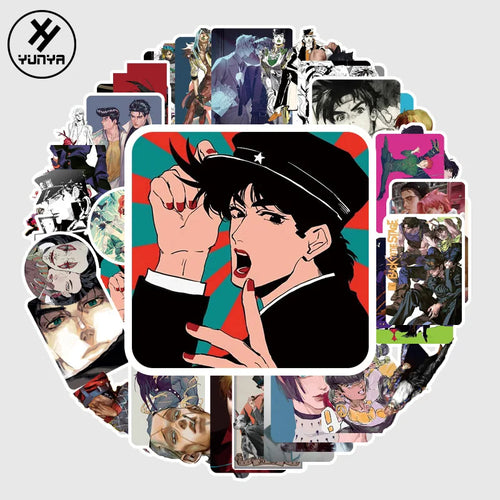 50PC Anime JOJO's Bizarre Adventure Graffiti Stickers Luggage Laptop Refrigerator Waterproof Stickers