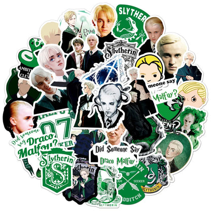 50PCS Draco Malfoy Character Personality Decoration Graffiti Waterproof Sticker Notebook Refrigerator Skateboard