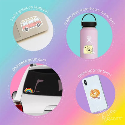 50PCS stationery cartoon cute daily necessities waterproof notebook hand account sticker graffiti decoration