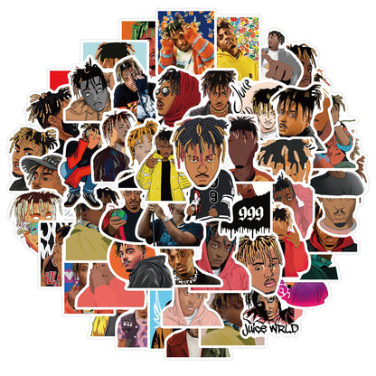 50PCS   SingerJuiceWrld Personalized Graffiti Waterproof Sticker Suitcase Notebook Refrigerator Skateboard Helmet
