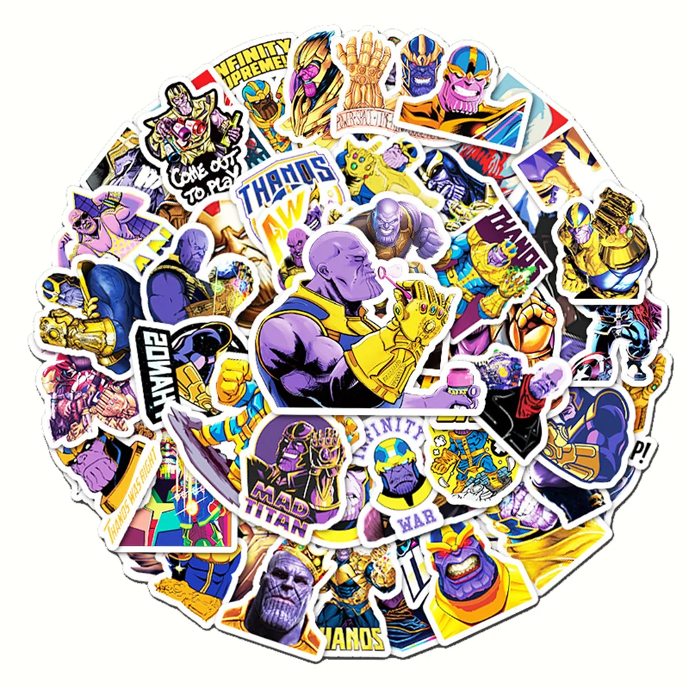 50PCS Thanos Animation Graffiti Waterproof Sticker Suitcase Notebook Skateboard Refrigerator Stationery BoxHelmet